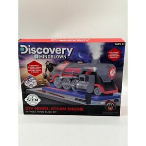 Discovery Model Steam Engine 54-Piece Train Build Kit. STEM Authentic. Ages 8+